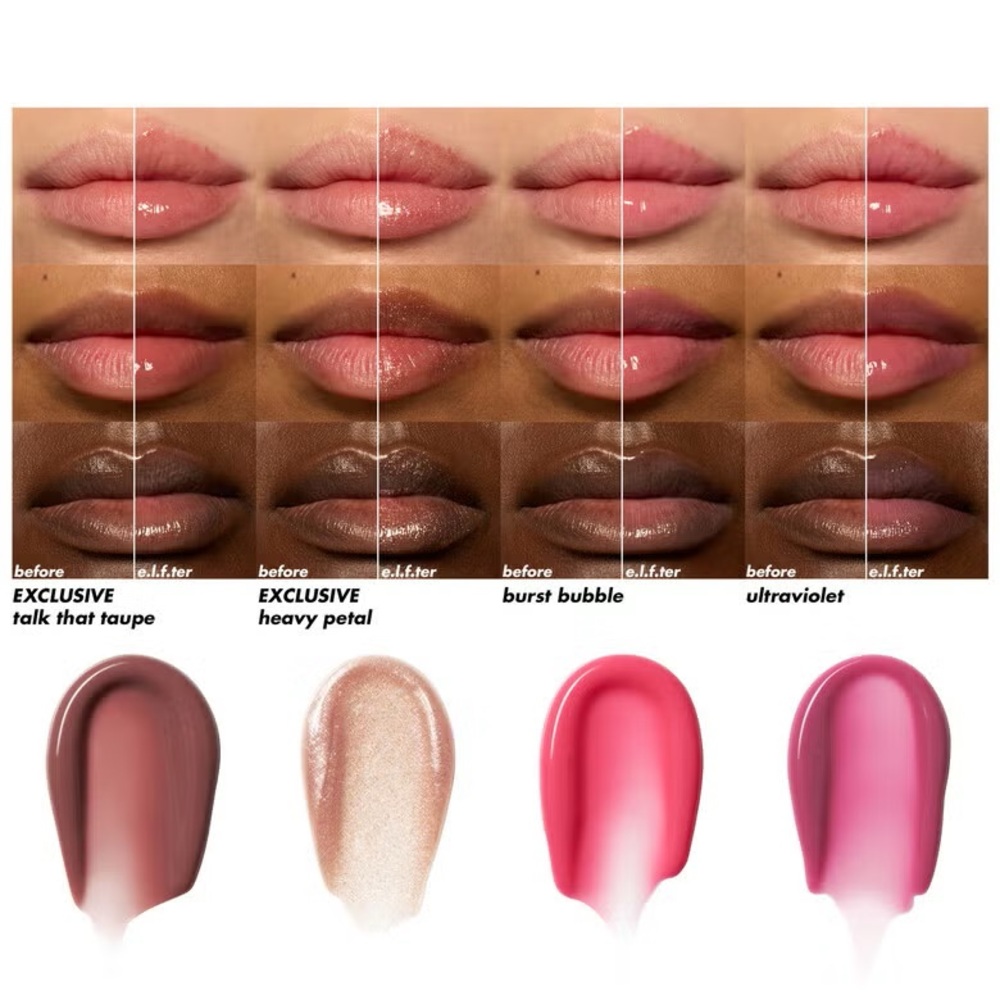 e.l.f. Glow Reviver Plumping Lip Oil Kit, NEW - Picture 3 of 8